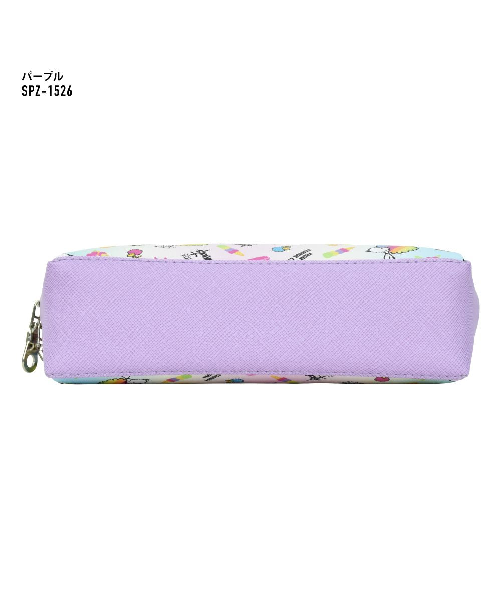 Runner RUNNER Snoopy pencil case pen box for ladies girls adults high school students 2-room double zipper synthetic leather for girls men boys high school middle school brand stylish fashionable