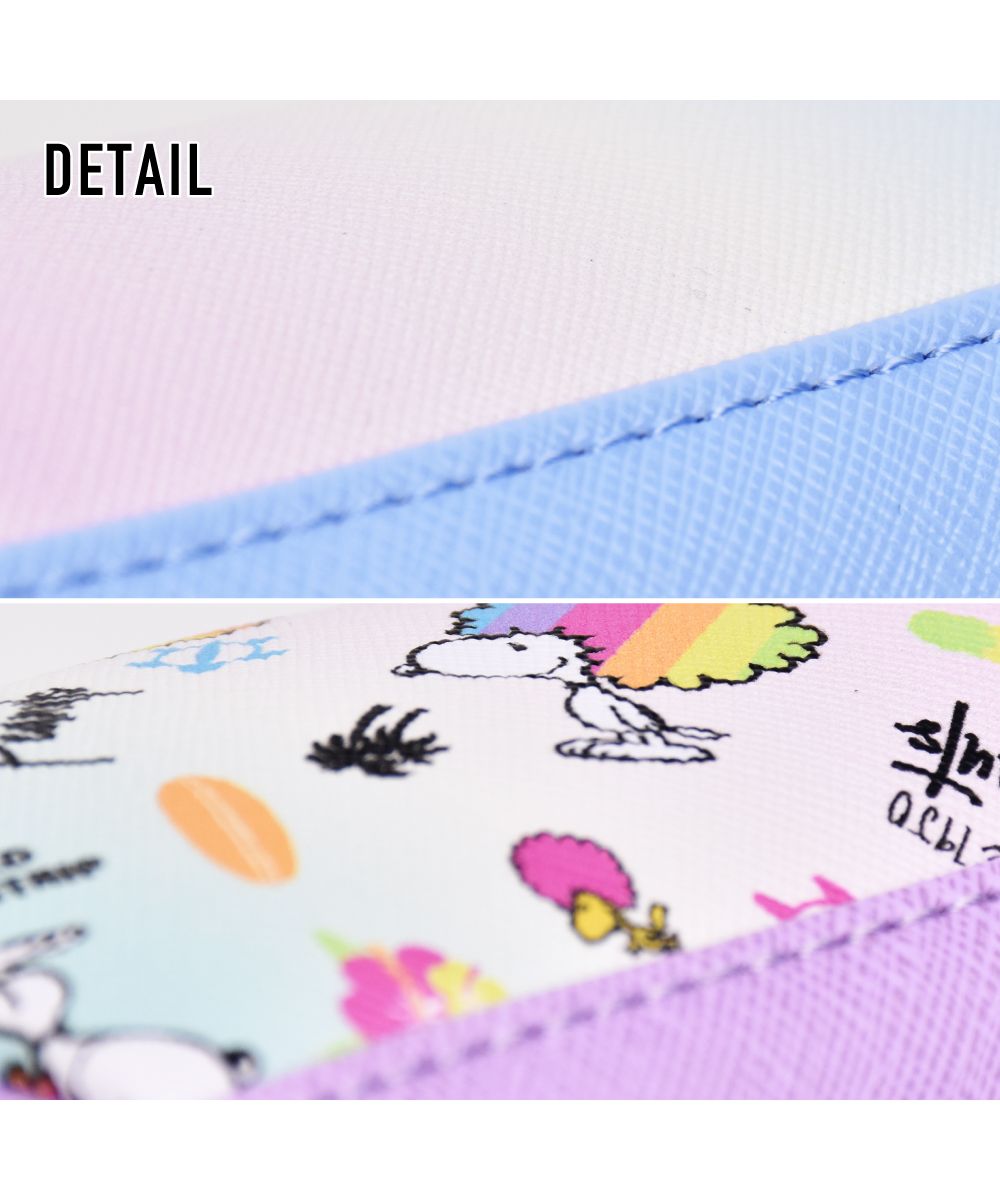 Runner RUNNER Snoopy pencil case pen box for ladies girls adults high school students 2-room double zipper synthetic leather for girls men boys high school middle school brand stylish fashionable