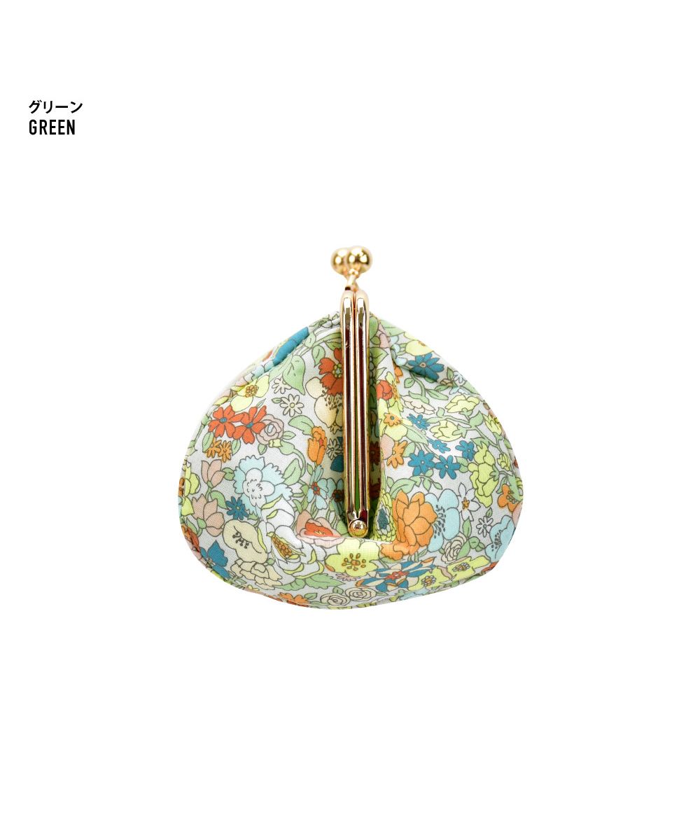 ランナー RUNNER ポーチ 小物入れ レディース 女子 安心の日本製 花柄 ポーチ がま口 口金 玉付き 化粧ポーチ 大きめ コスメポーチ メイクポーチ花柄生地 ファッション 小物