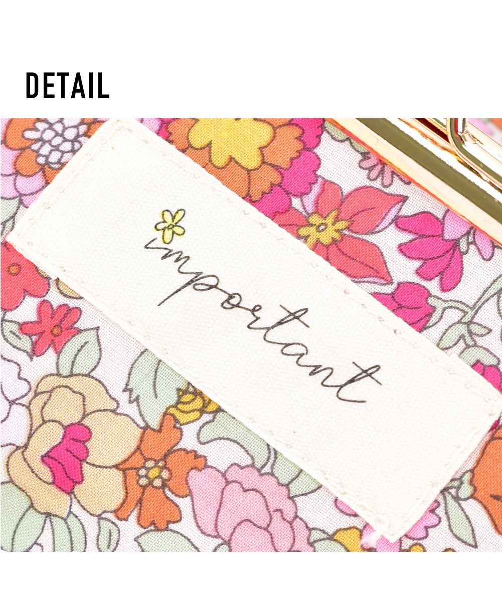 ランナー RUNNER ポーチ 小物入れ レディース 女子 安心の日本製 花柄 ポーチ がま口 口金 玉付き 化粧ポーチ 大きめ コスメポーチ メイクポーチ花柄生地 ファッション 小物