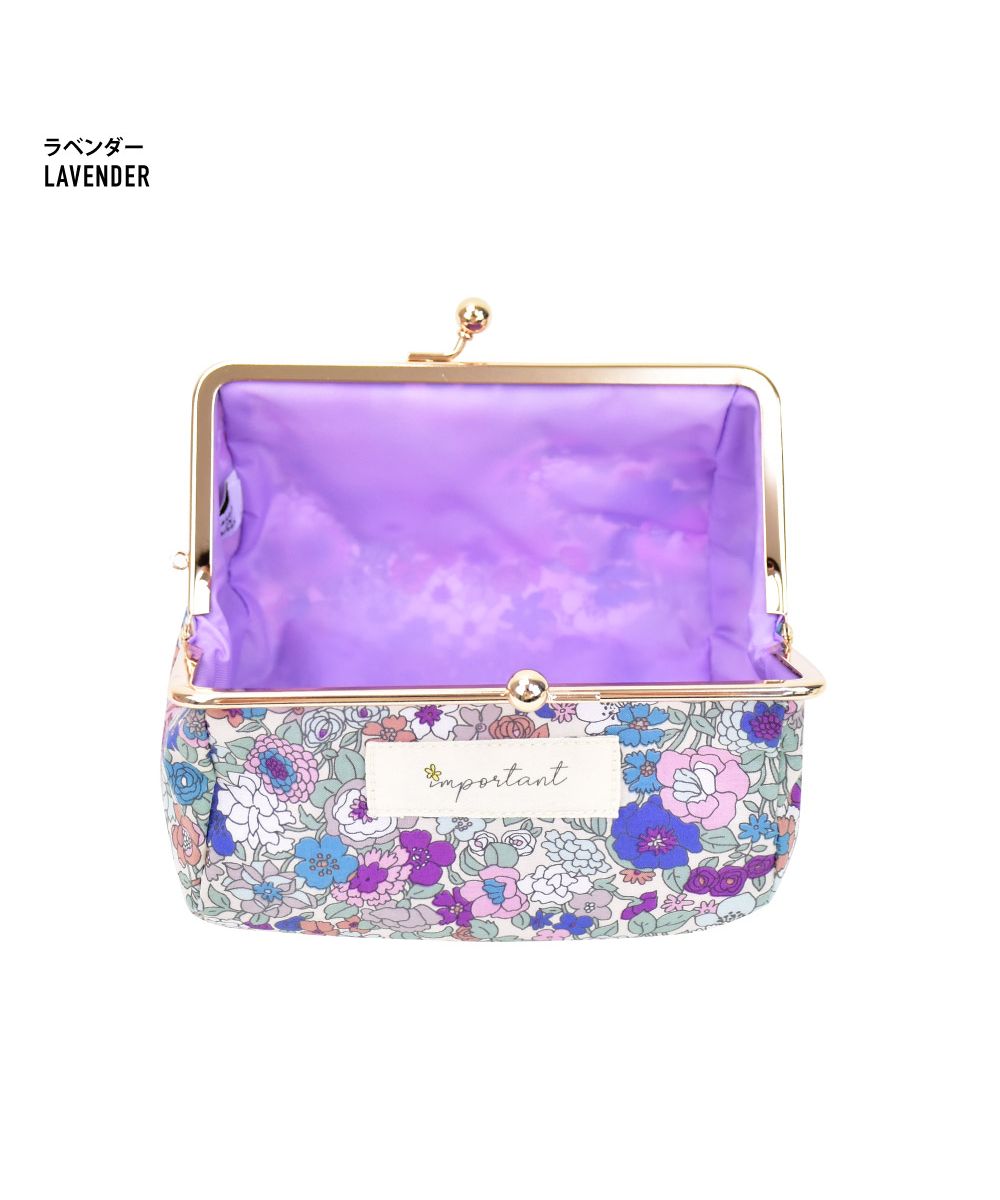 ランナー RUNNER ポーチ 小物入れ レディース 女子 安心の日本製 花柄 ポーチ がま口 口金 玉付き 化粧ポーチ 大きめ コスメポーチ メイクポーチ花柄生地 ファッション 小物