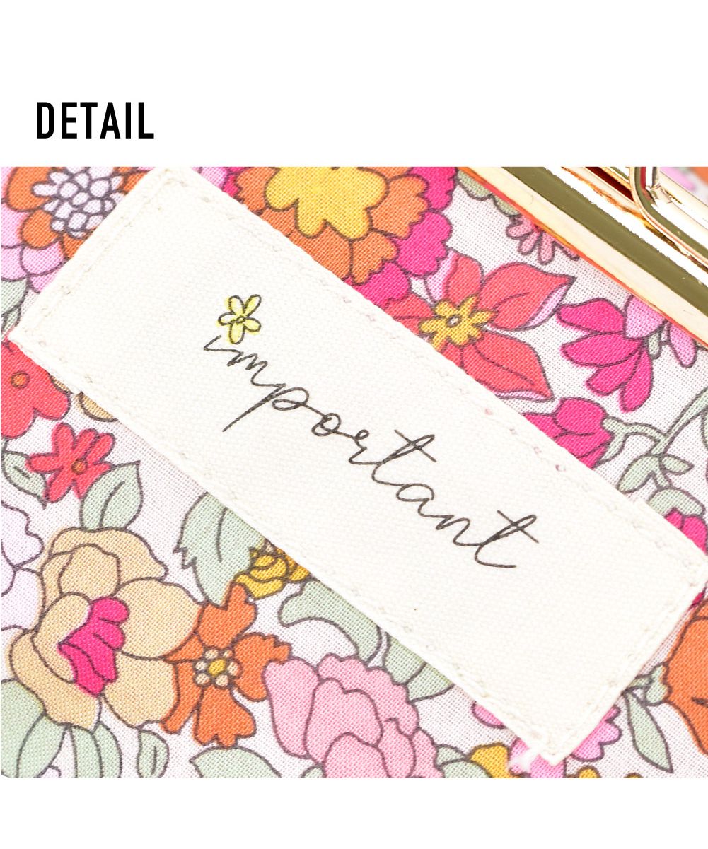 ランナー RUNNER ポーチ 小物入れ レディース 女子 安心の日本製 花柄 ポーチ がま口 口金 玉付き 化粧ポーチ 大きめ コスメポーチ メイクポーチ花柄生地 ファッション 小物