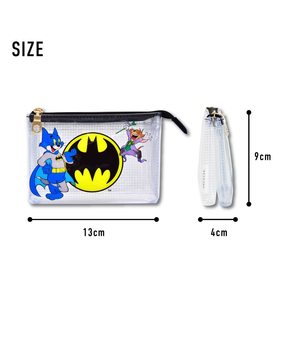 ランナー RUNNER トムとジェリー ポーチ 小物入れ 小さい 3ポケット PVC 仕切り ミニ 化粧ポーチ 大人 レディース 女子 女の子 男の子 高校生 中学生 小学生 整理 コ