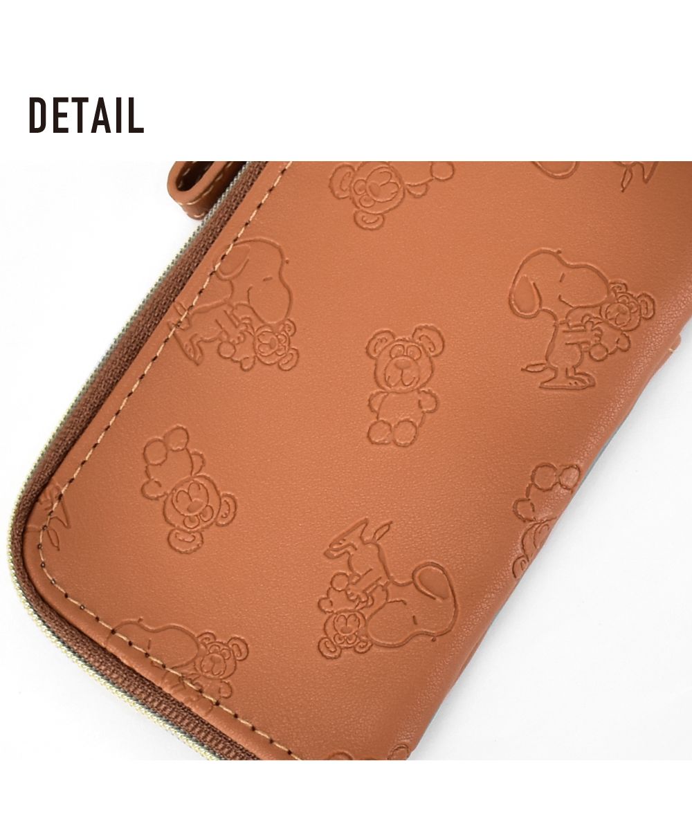 ランナー RUNNER スヌーピー パスケース 定期入れ リール キーケース 多機能 合皮 型押し ティディベア くま  キーリング スマートキー 大人 レディース 女性 女子 女の子