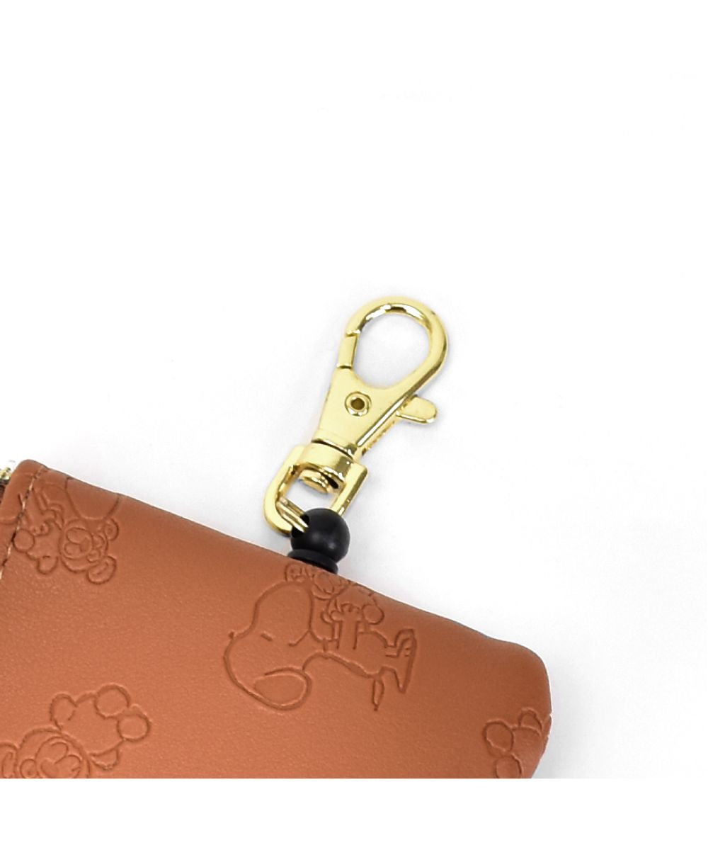 ランナー RUNNER スヌーピー パスケース 定期入れ リール キーケース 多機能 合皮 型押し ティディベア くま  キーリング スマートキー 大人 レディース 女性 女子 女の子