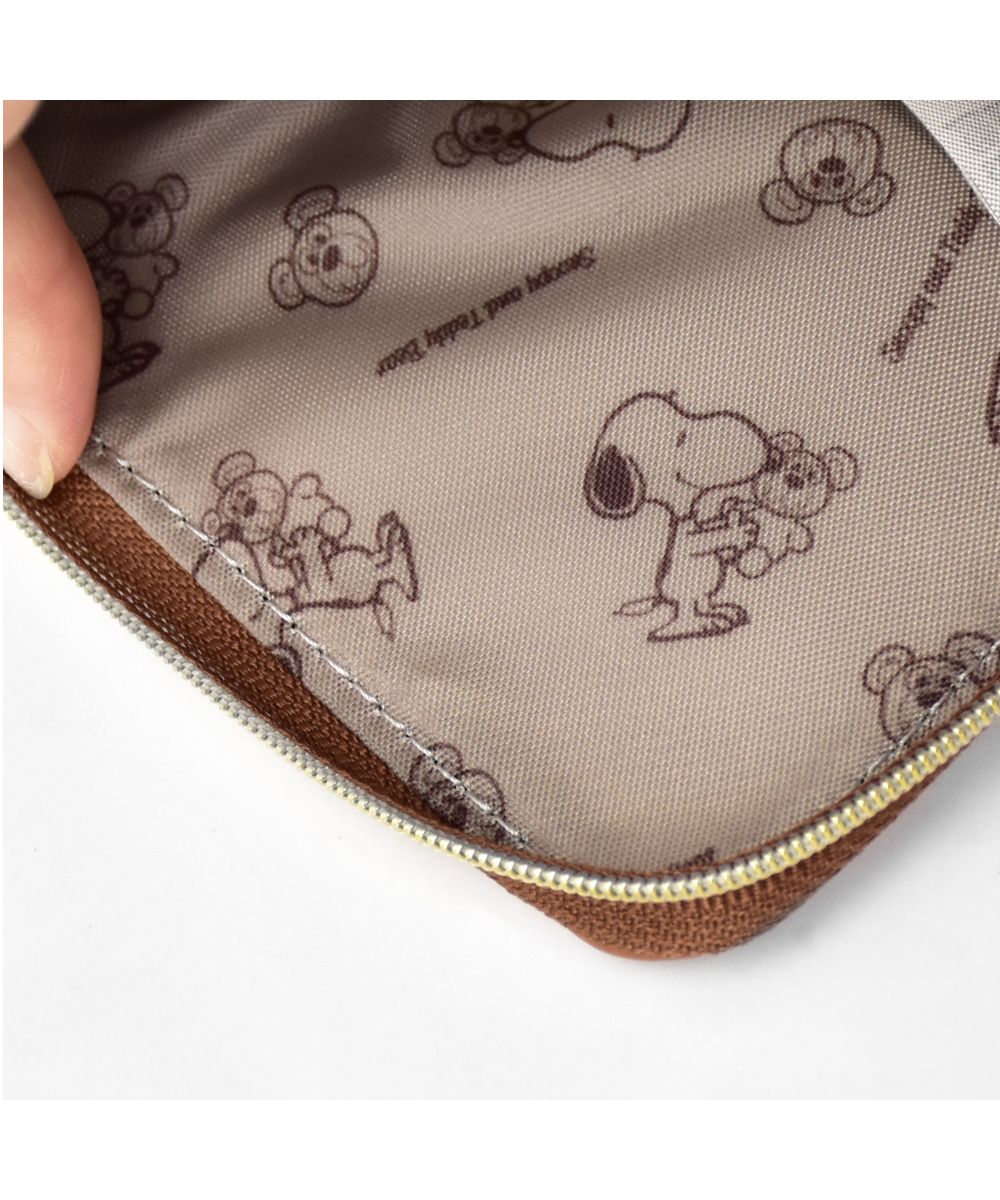 ランナー RUNNER スヌーピー パスケース 定期入れ リール キーケース 多機能 合皮 型押し ティディベア くま  キーリング スマートキー 大人 レディース 女性 女子 女の子