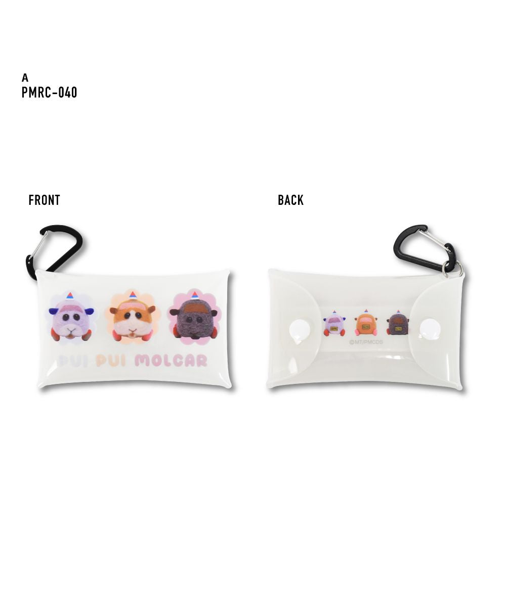 ランナー RUNNER PUIPUIモルカー パスケース 定期入れ 2枚 小物入れ クリアマルチケース Sサイズ レディース 女子 女の子 モルモット ポテト シロモ メンズ 男子 男