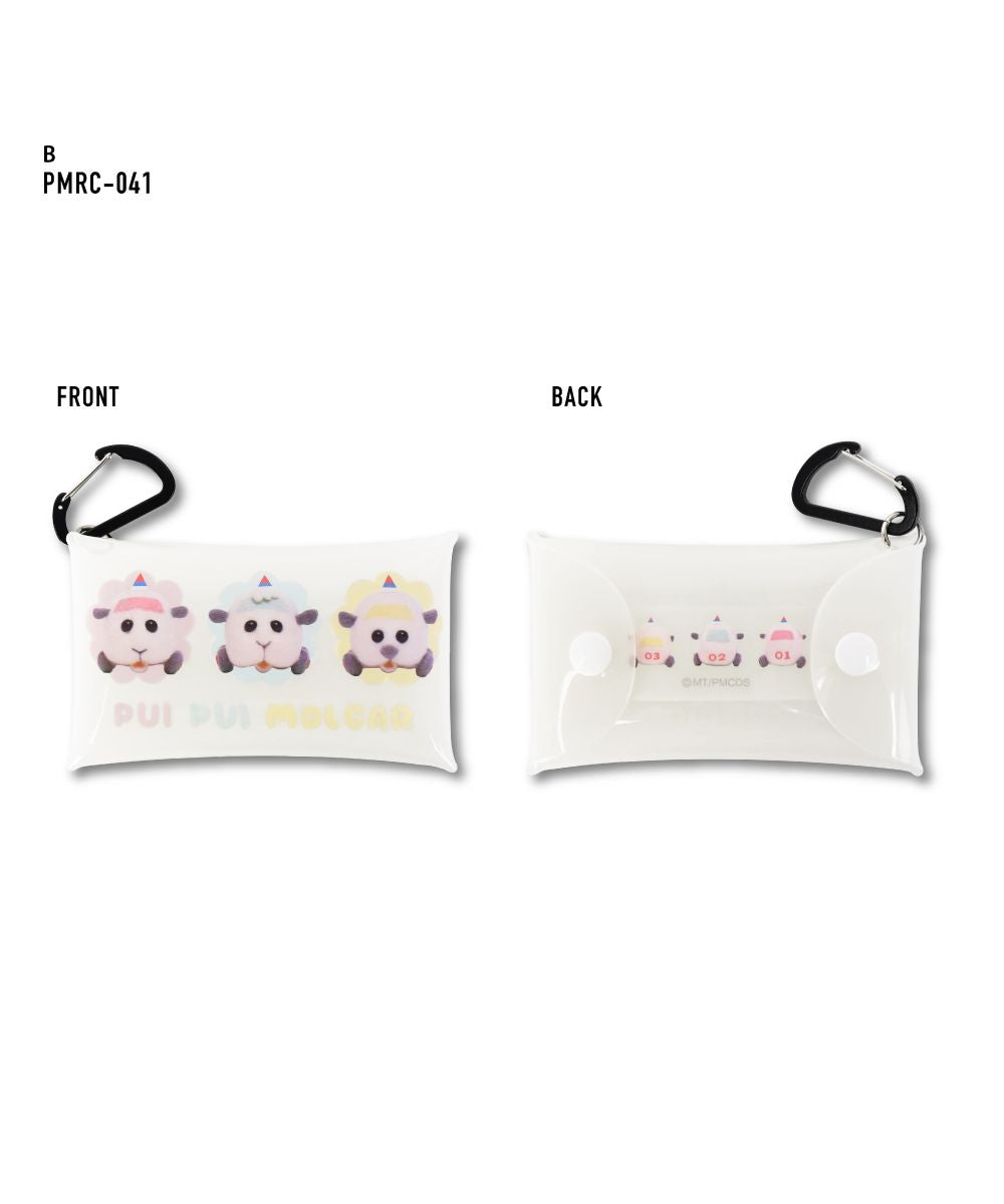 ランナー RUNNER PUIPUIモルカー パスケース 定期入れ 2枚 小物入れ クリアマルチケース Sサイズ レディース 女子 女の子 モルモット ポテト シロモ メンズ 男子 男