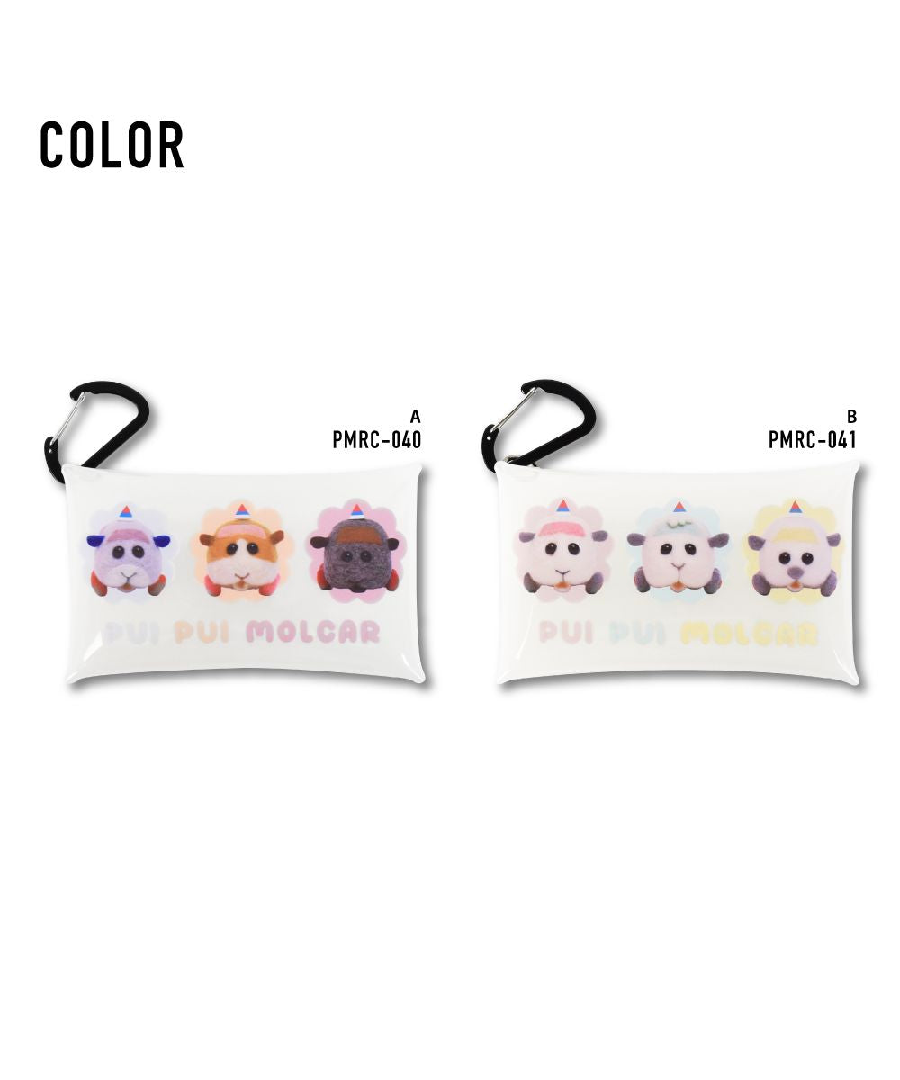 ランナー RUNNER PUIPUIモルカー パスケース 定期入れ 2枚 小物入れ クリアマルチケース Sサイズ レディース 女子 女の子 モルモット ポテト シロモ メンズ 男子 男