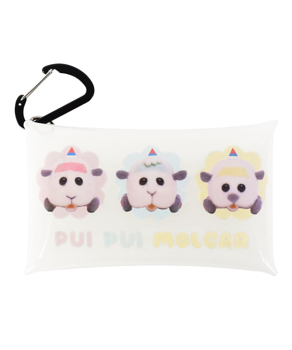 ランナー RUNNER PUIPUIモルカー パスケース 定期入れ 2枚 小物入れ クリアマルチケース Sサイズ レディース 女子 女の子 モルモット ポテト シロモ メンズ 男子 男