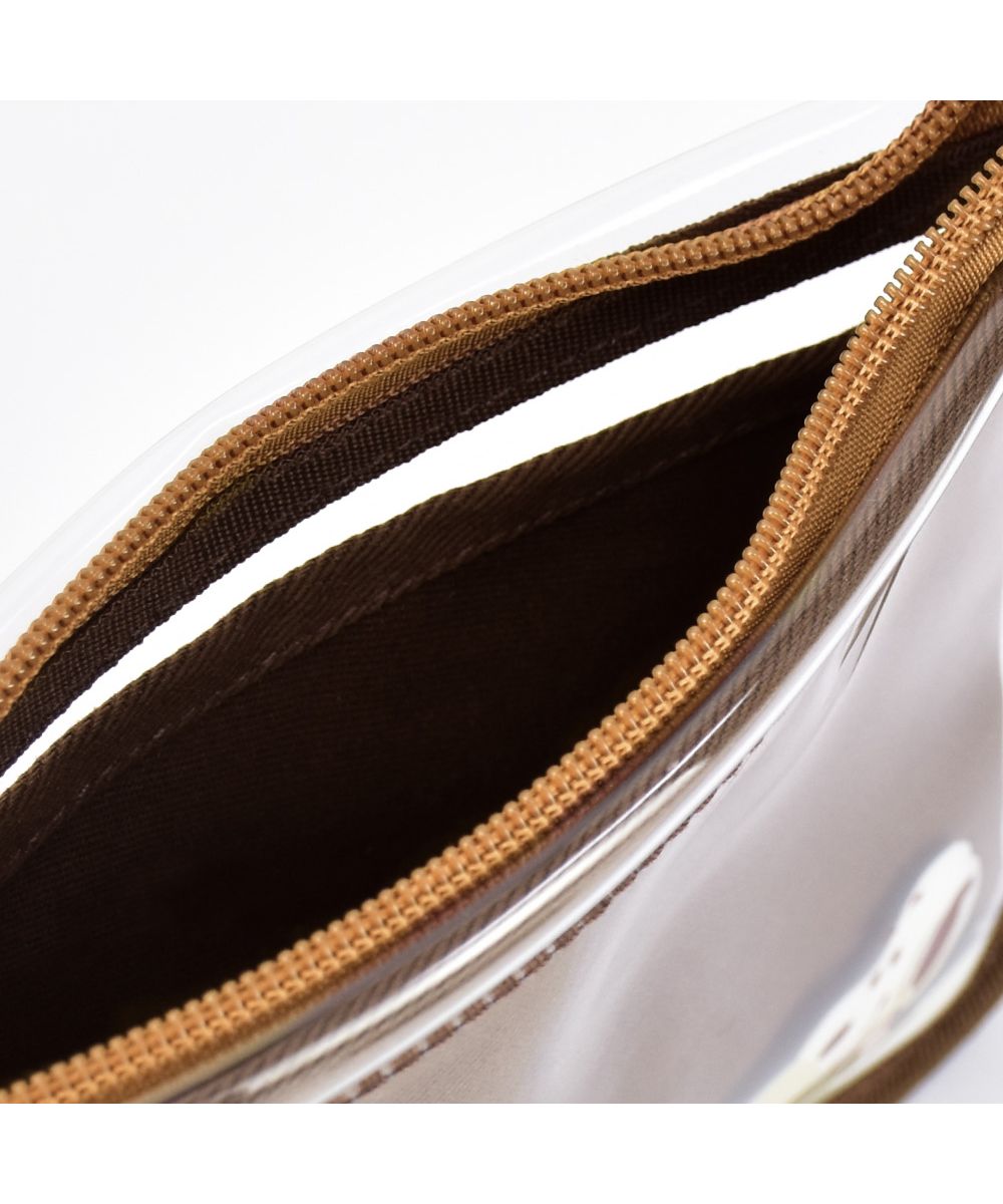 ランナー RUNNER スヌーピー ポーチ フラットポーチ レイヤーポーチ 化粧ポーチ コスメポーチ トラベルポーチ クリア シンプル ファスナー 学生 高校生 中学生 レディース 女