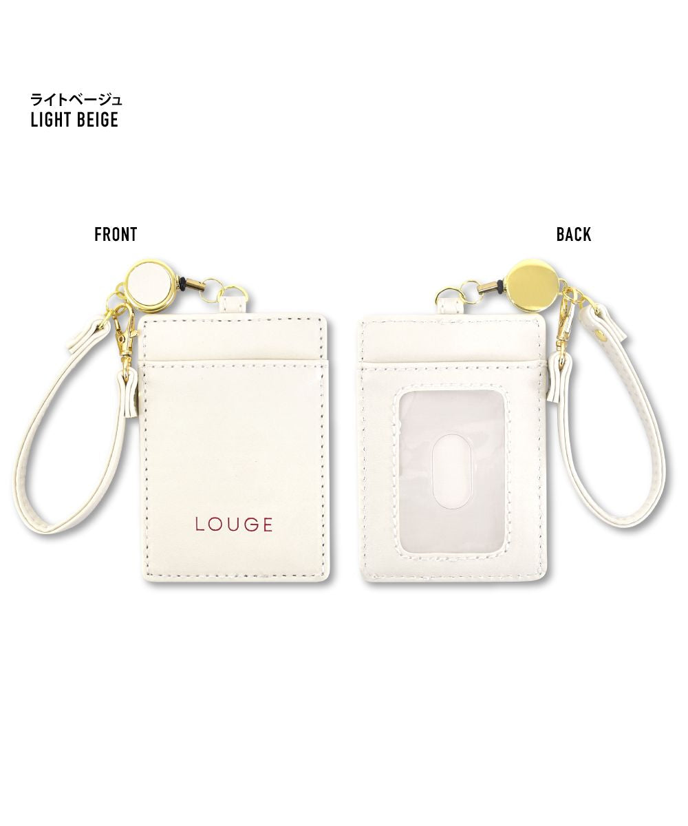 ランナー RUNNER パスケース 定期入れ カードケース 合皮 リール付き カード2枚 シンプル 軽量 薄型 大人 レディース メンズ 女子 男子 女の子 男の子 男女兼用 高校生