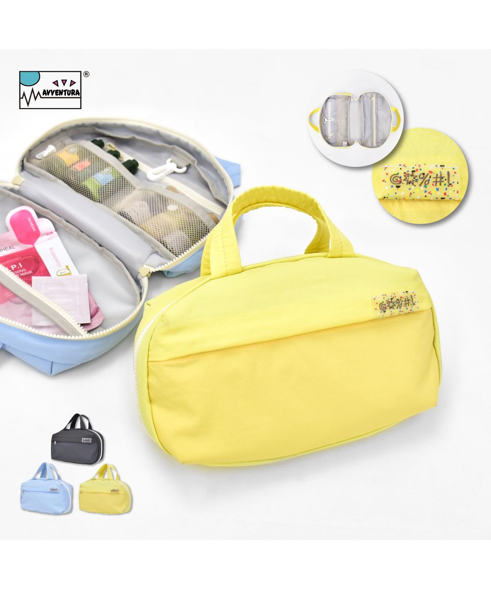 Runner Aventura Pouch Hanging Makeup Pouch Large Capacity Zipper Many Pockets Mesh Pockets Cosmetic Box Makeup Storage Box Portable Cute Zipper