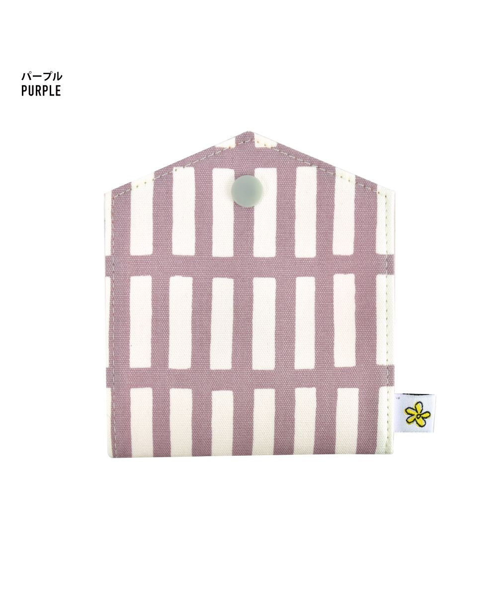Runner Mask Case Mask Storage Ladies Girls安心の日本製 Cotton Nordic Style Checkered Pattern Antibacterial/Odor Resistant Portable Foldable