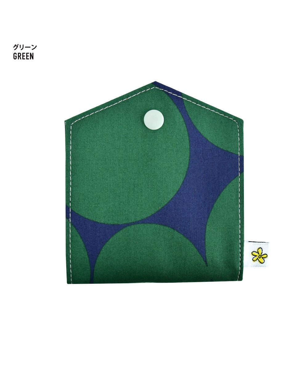 ランナー RUNNER マスクケース マスク収納 レディース 女子 安心の日本製 綿 マルチドット柄 抗菌/防臭 携帯 持ち運び 折りたたみ