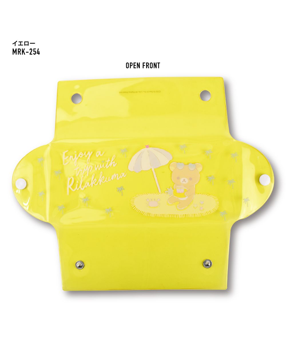 ランナー RUNNER リラックマ ペンケース 筆箱 小物入れ クリアマルチケース Lサイズ ブランドキャラクター かわいい 可愛い シンプル トレンド 多機能 人気 洗える フル オ