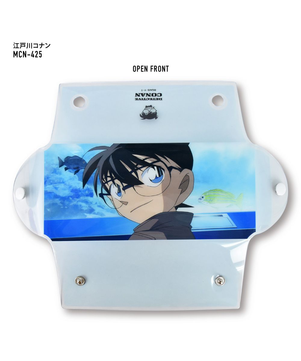 Runner Detective Conan Pen Case Pencil Box Small Item Storage Clear Multi-Case L Size Transparent Clear PVC Character Stylish Cute Simple Popular Washable
