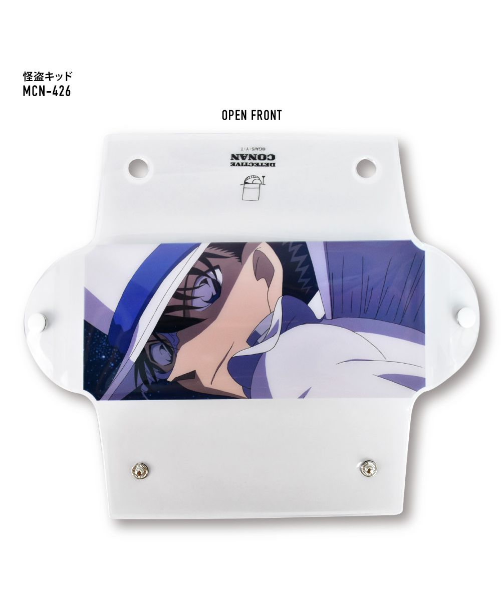 Runner Detective Conan Pen Case Pencil Box Small Item Storage Clear Multi-Case L Size Transparent Clear PVC Character Stylish Cute Simple Popular Washable