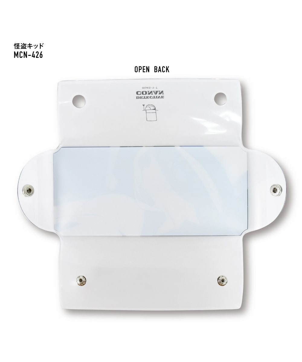 Runner Detective Conan Pen Case Pencil Box Small Item Storage Clear Multi-Case L Size Transparent Clear PVC Character Stylish Cute Simple Popular Washable