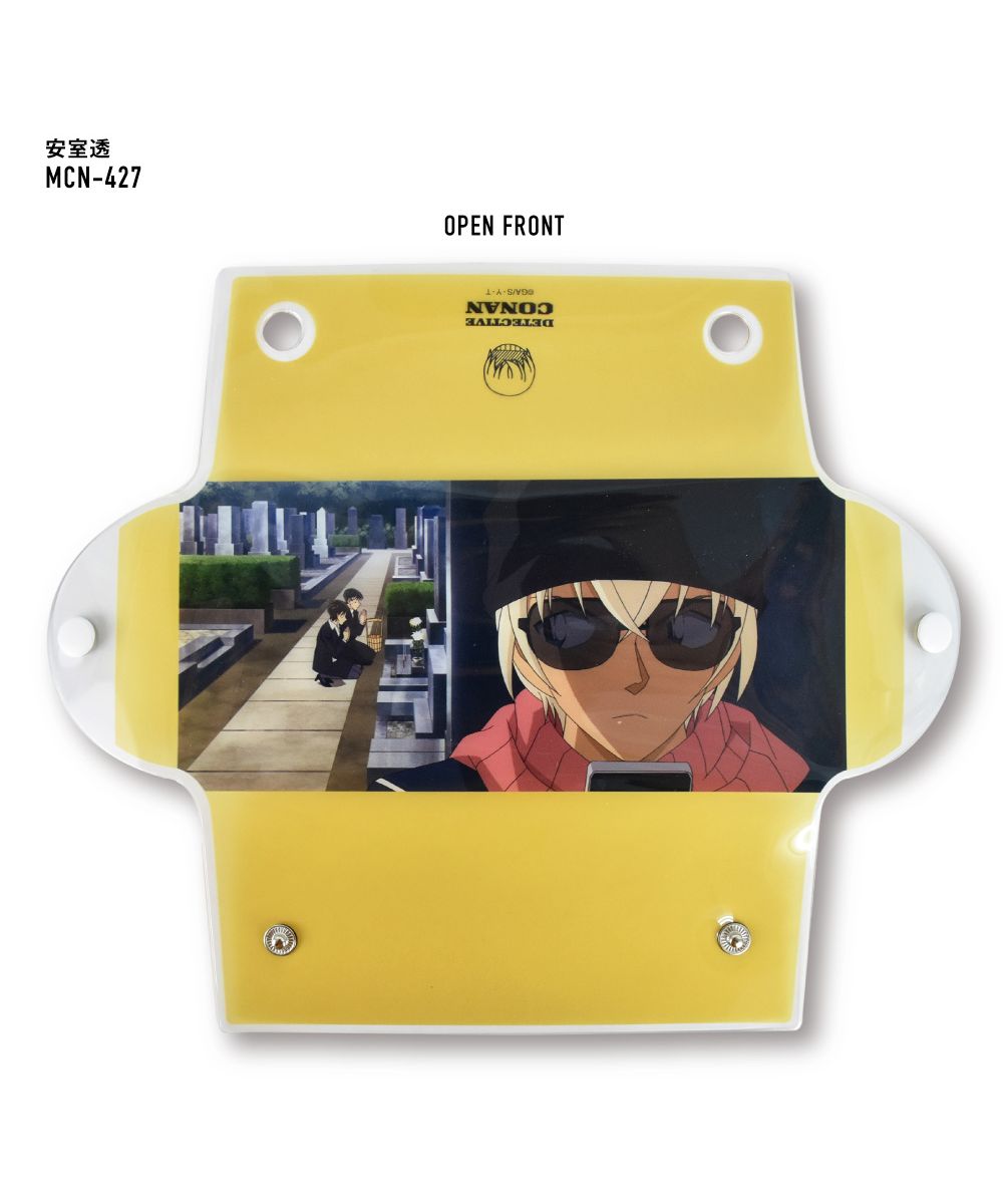 Runner Detective Conan Pen Case Pencil Box Small Item Storage Clear Multi-Case L Size Transparent Clear PVC Character Stylish Cute Simple Popular Washable