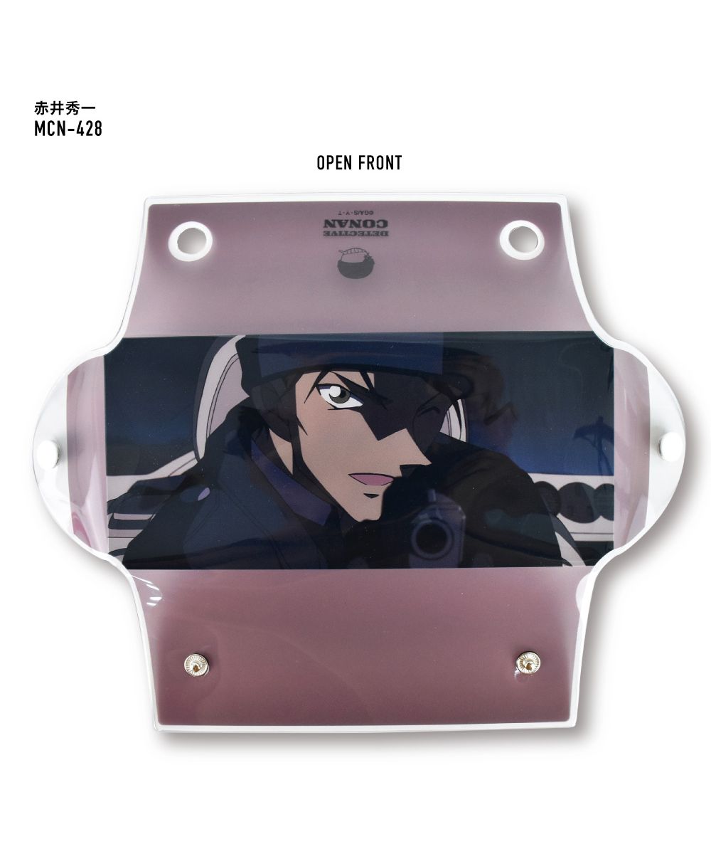 Runner Detective Conan Pen Case Pencil Box Small Item Storage Clear Multi-Case L Size Transparent Clear PVC Character Stylish Cute Simple Popular Washable