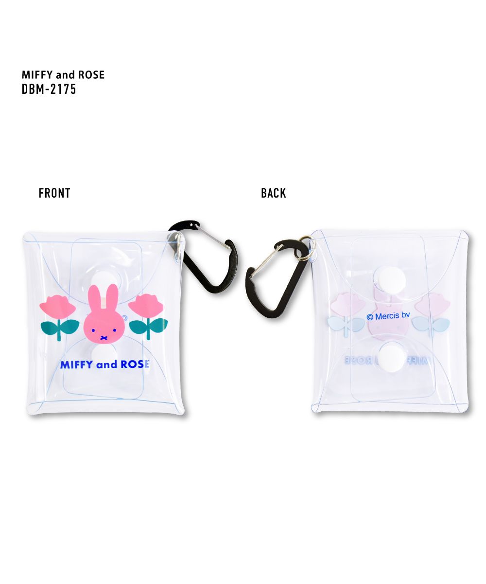 ランナー RUNNER ミッフィー イヤホンポーチ 小物入れ ミニ 有線/ワイヤレス 収納  air pods/pro 文房具 クリアマルチケース SSサイズ レディース 女子 女の （フラワーポップ柄(DBM-2401)） フラワーポップ柄(DBM-2401)