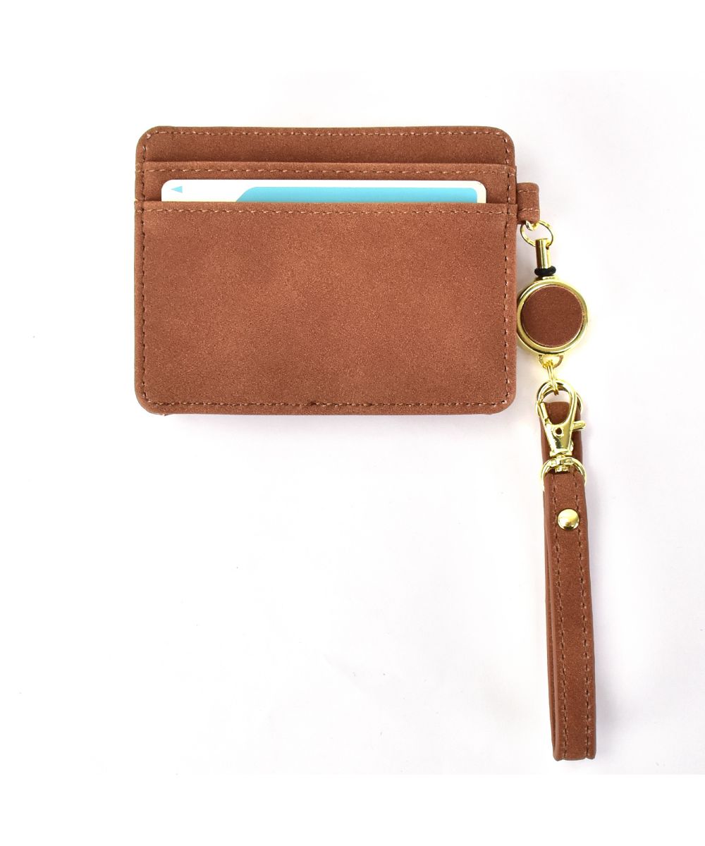 Runner RUNNER Snoopy Pass Case Commuter Pass Holder Card Case 3 Slots Vertical Type Synthetic Leather PU Leather Mini Small with Reel Simple Ladies Adults Women University Students Girls High School Students