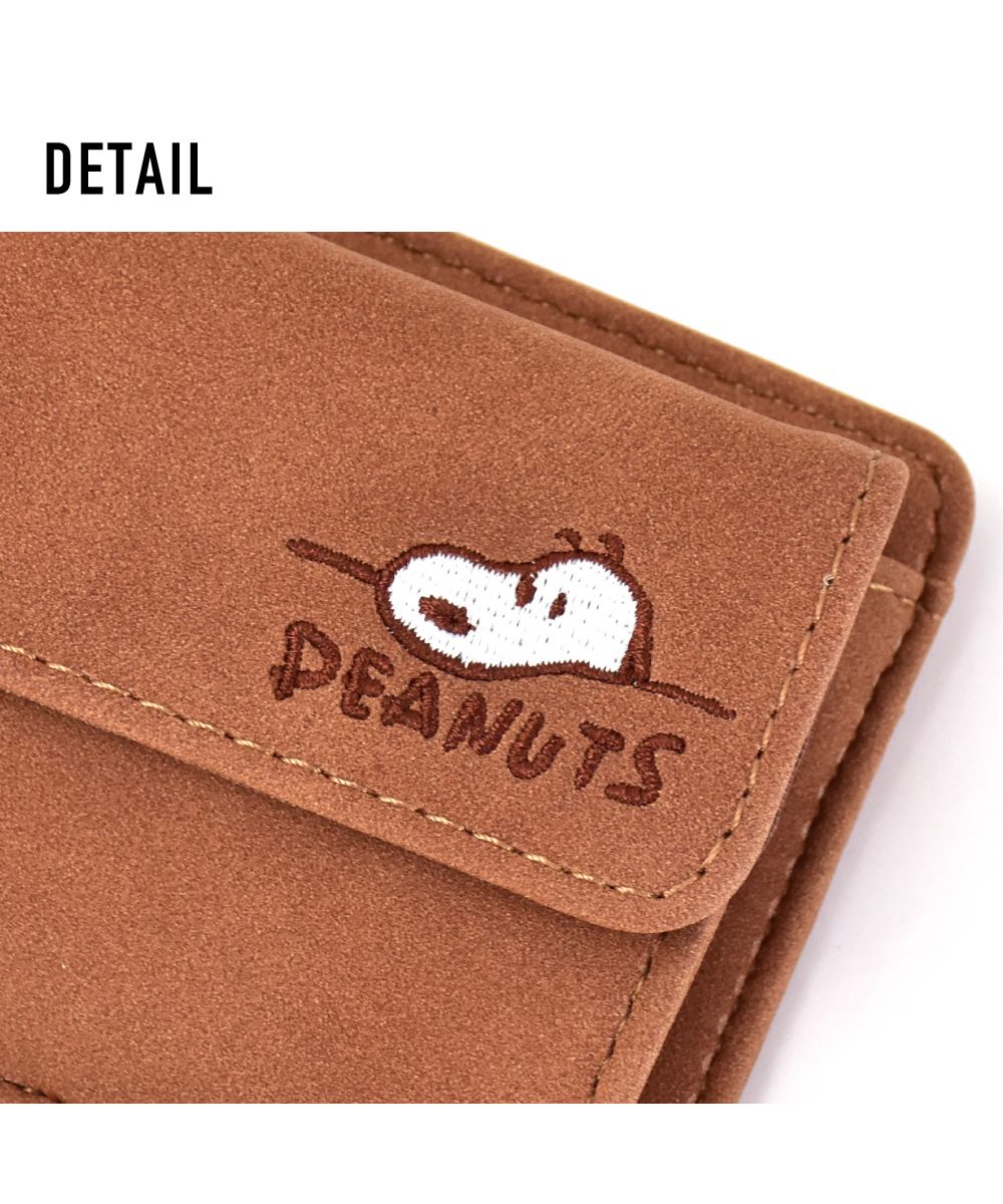 Runner RUNNER Snoopy Pass Case Commuter Pass Holder Card Case 3 Slots Vertical Type Synthetic Leather PU Leather Mini Small with Reel Simple Ladies Adults Women University Students Girls High School Students