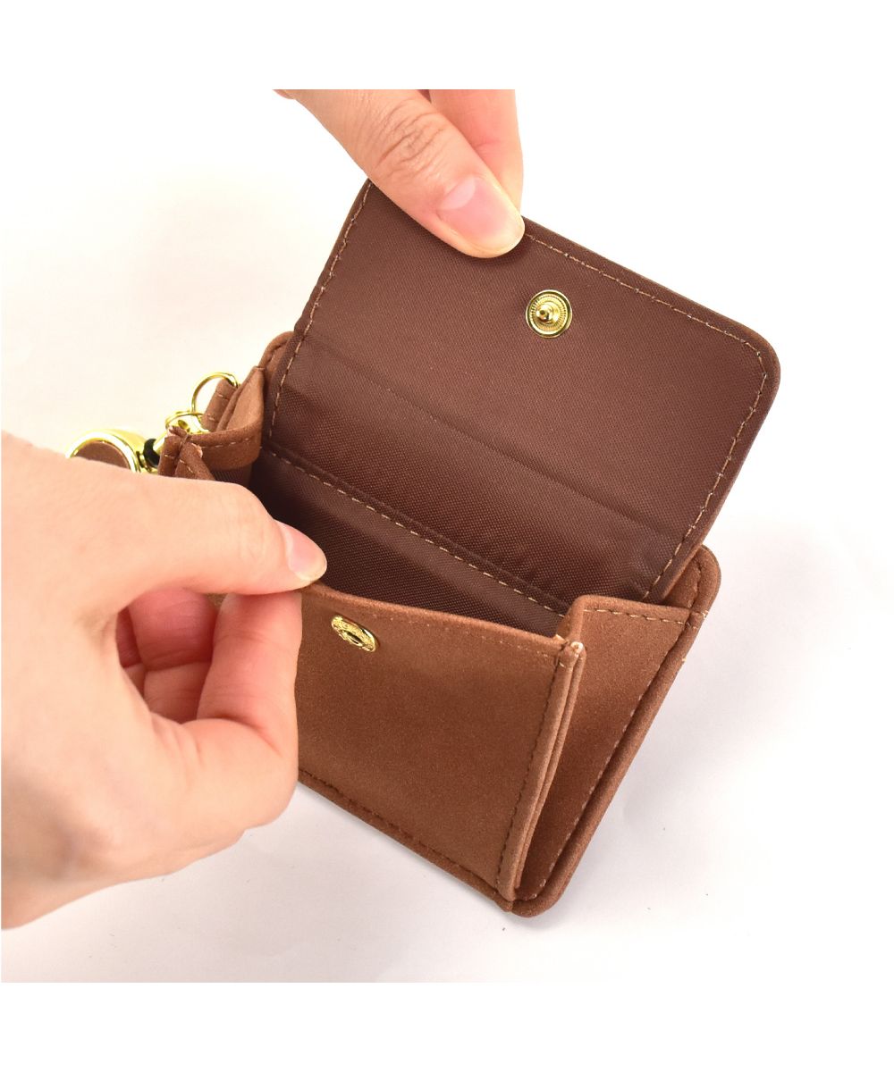 Runner RUNNER Snoopy Pass Case Commuter Pass Holder Card Case 3 Slots Vertical Type Synthetic Leather PU Leather Mini Small with Reel Simple Ladies Adults Women University Students Girls High School Students