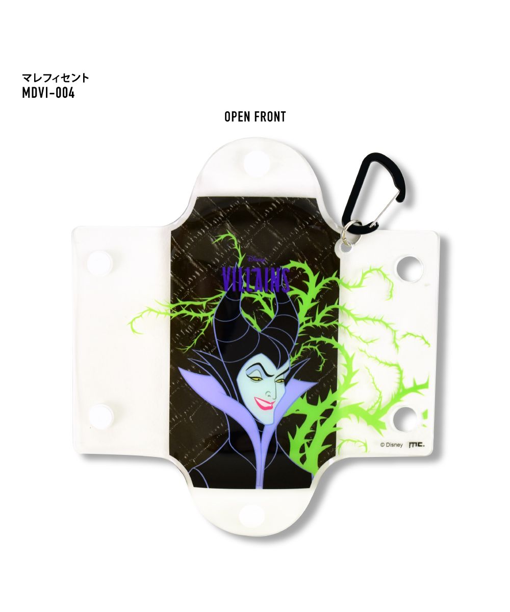 ランナー RUNNER ディズニー パスケース 定期入れ 2枚 小物入れ クリアマルチケース Sサイズ マレフィセント ウィックド・クイーン アースラ ブランド （マレフィセント(MDVI-004)） マレフィセント(MDVI-004)