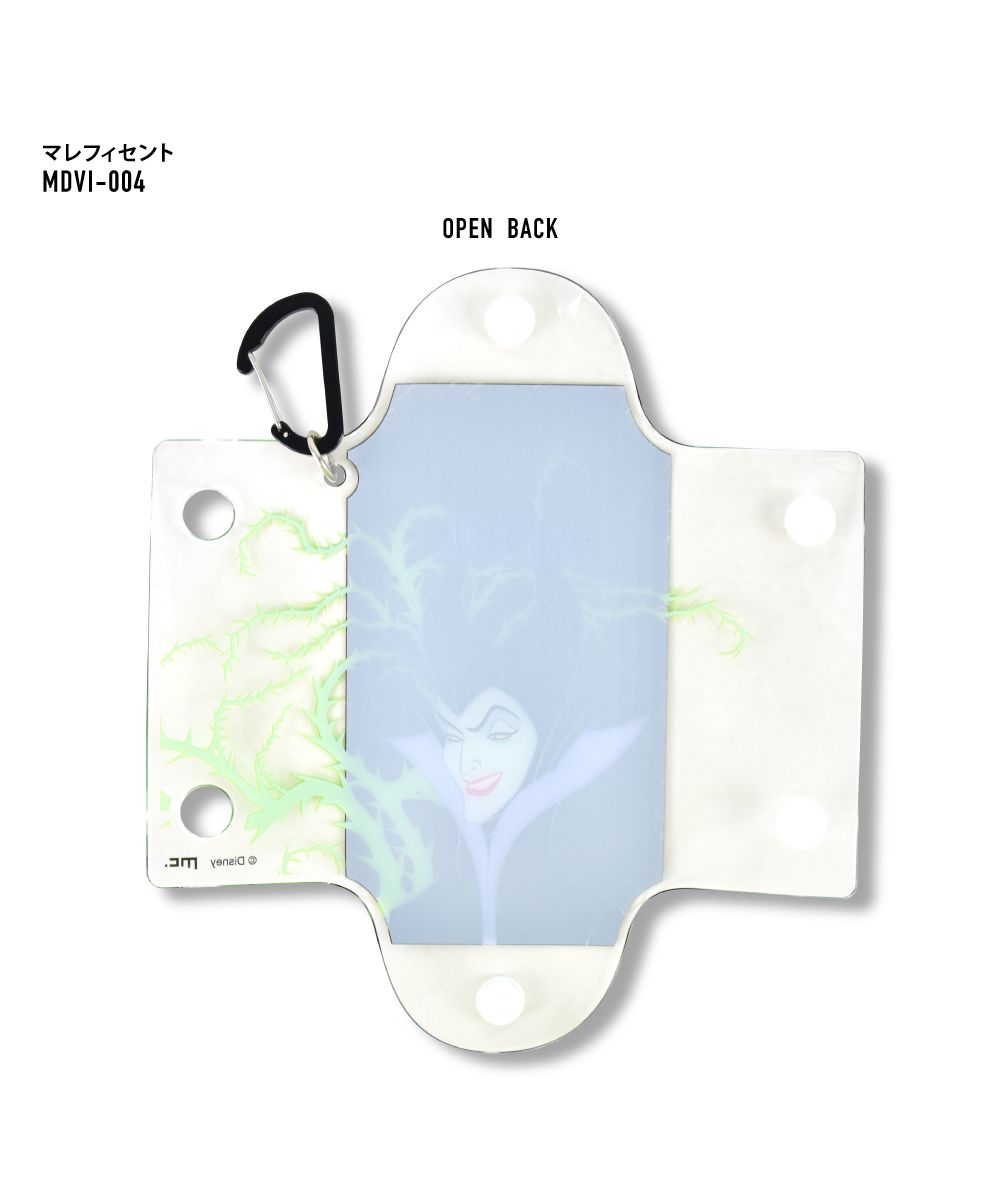 ランナー RUNNER ディズニー パスケース 定期入れ 2枚 小物入れ クリアマルチケース Sサイズ マレフィセント ウィックド・クイーン アースラ ブランド （マレフィセント(MDVI-004)） マレフィセント(MDVI-004)