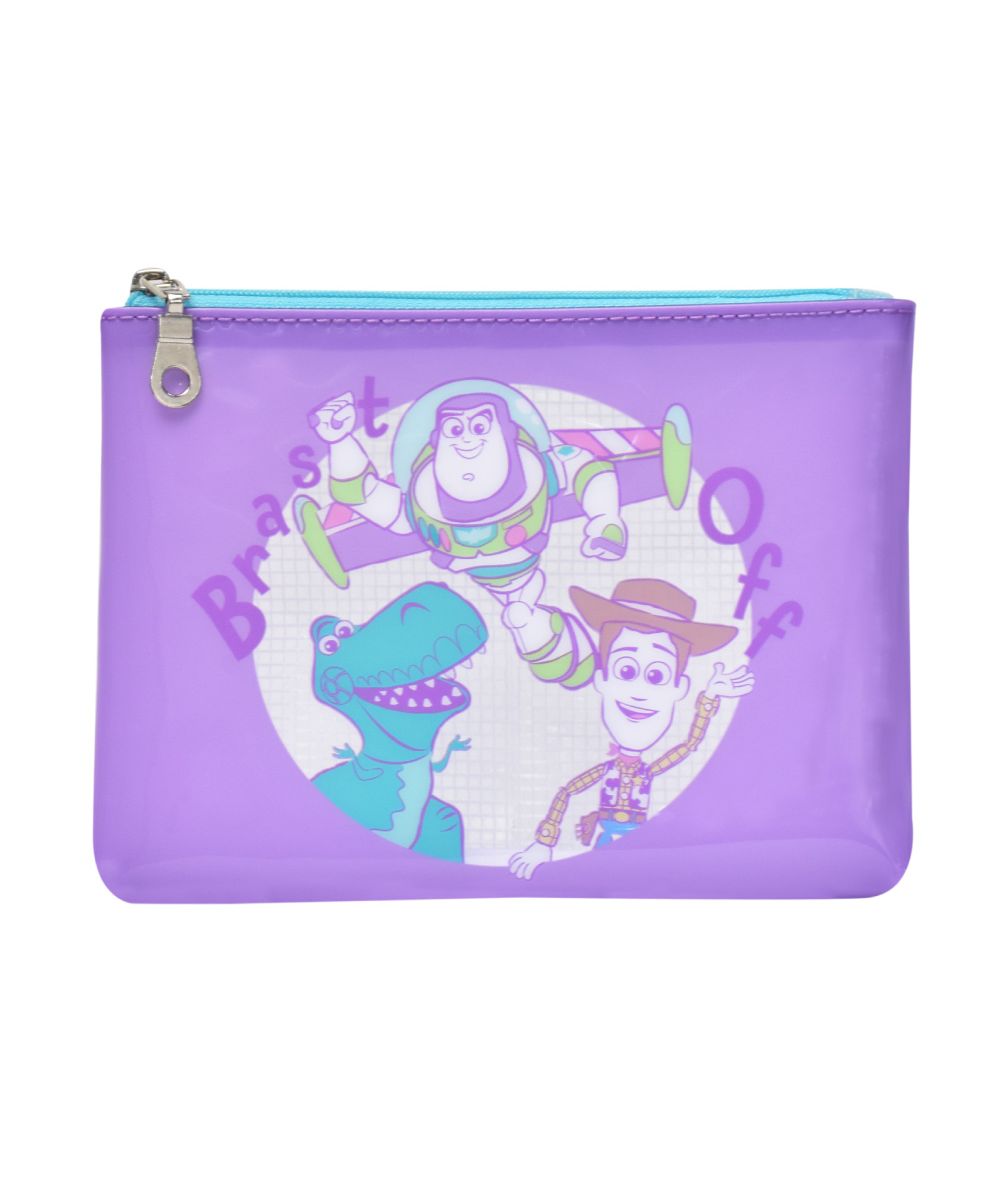 跑者RUNNER 玩具總動員迪士尼旅行收納包透明清晰成人用PVC 女子男子男女皆宜高中生中學生中性款女士女性成