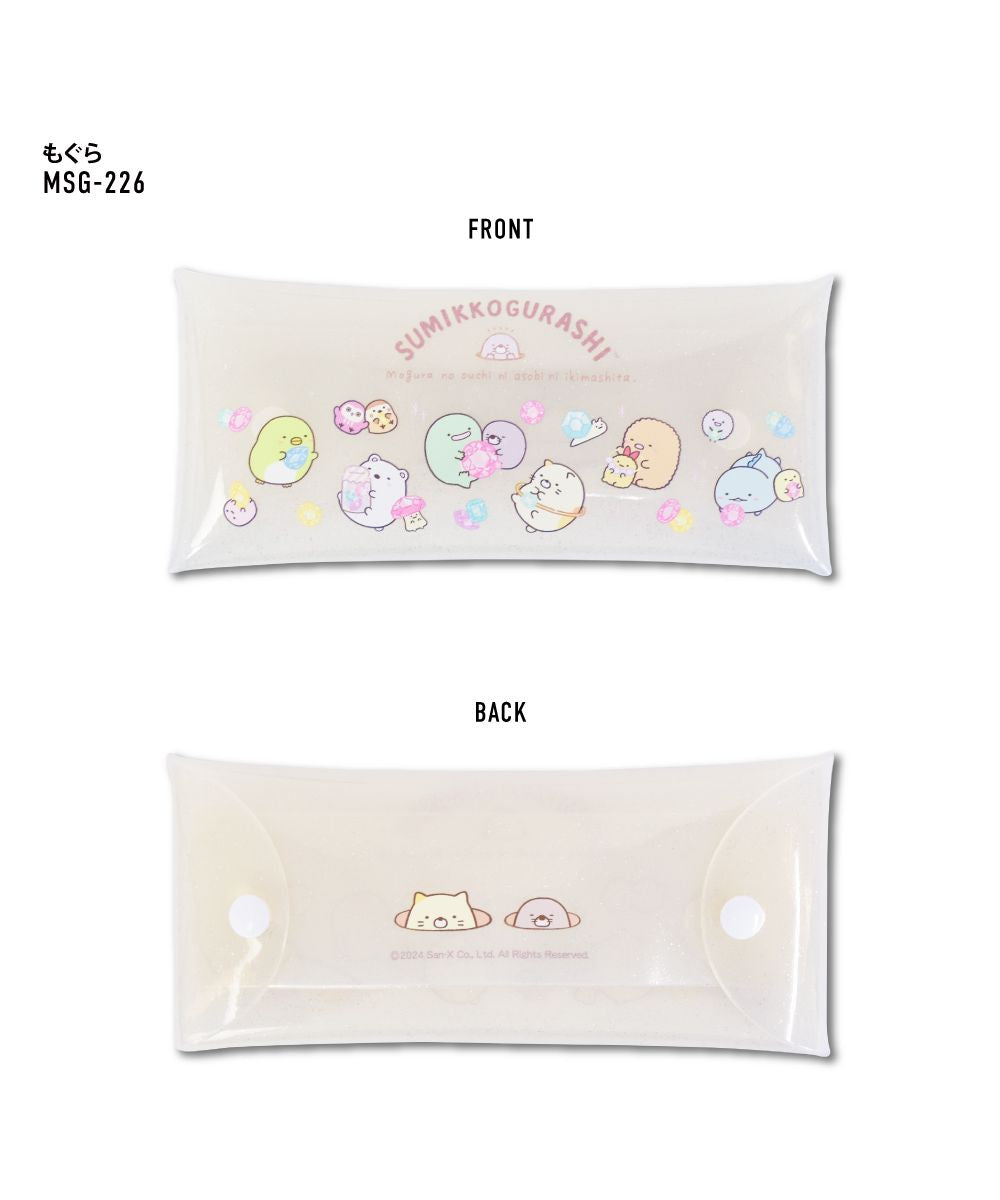 Runner Sumikko Gurashi Clear Multi Case L Size Glitter Transparent Cle