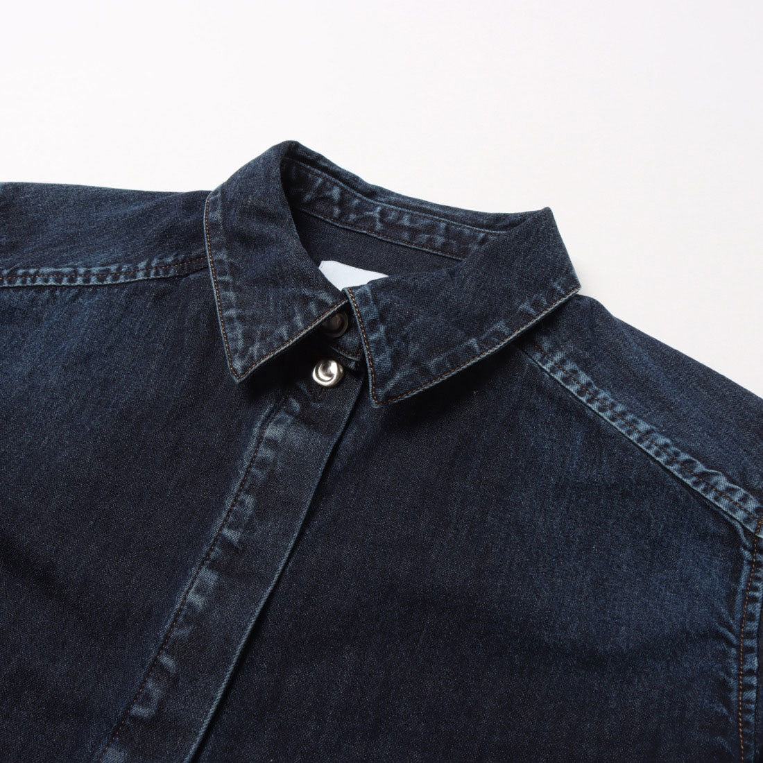 アクオド ACUOD Cropped Jean Shirt （Indigo） Indigo