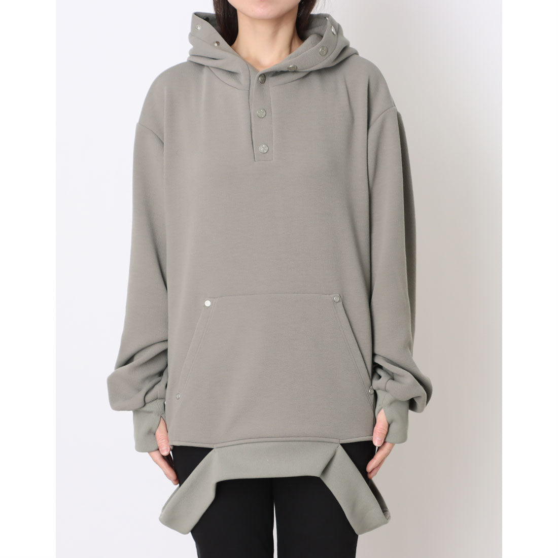 アクオド ACUOD pullover hood sweat shirt （サンドベージュ） サンドベージュ