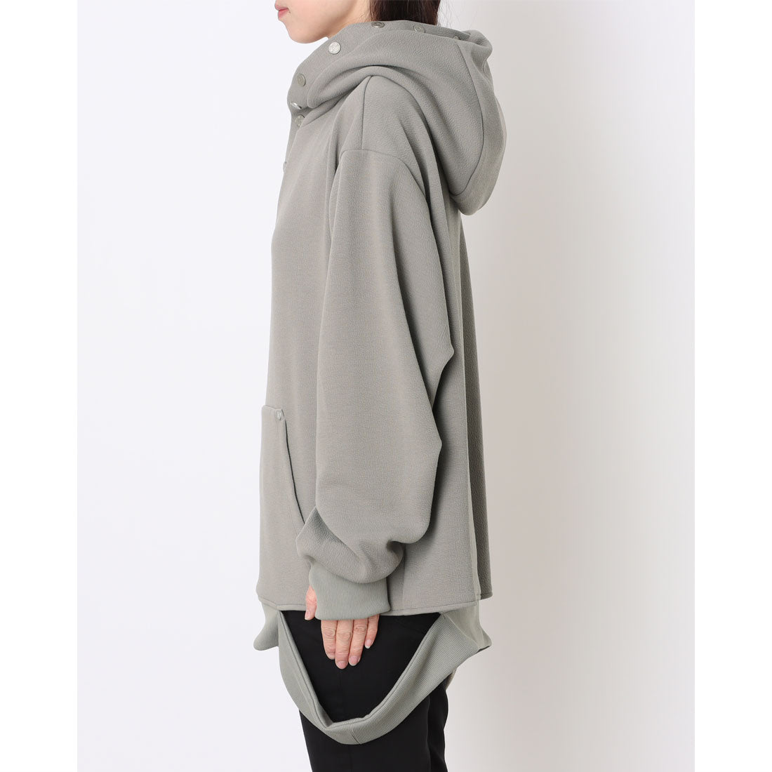 アクオド ACUOD pullover hood sweat shirt （サンドベージュ） サンドベージュ