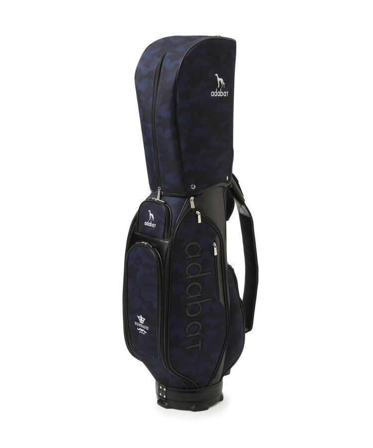 アダバット adabat ◆【ADABAT NAVY】カモフラ柄キャディーバッグ （ブラック(119)） ブラック(119)