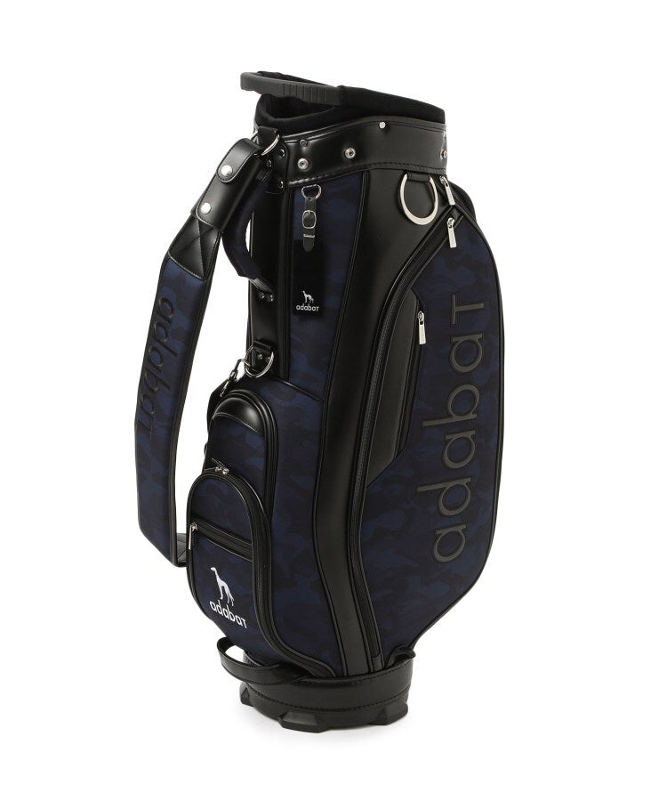 アダバット adabat ◆【ADABAT NAVY】カモフラ柄キャディーバッグ （ブラック(119)） ブラック(119)