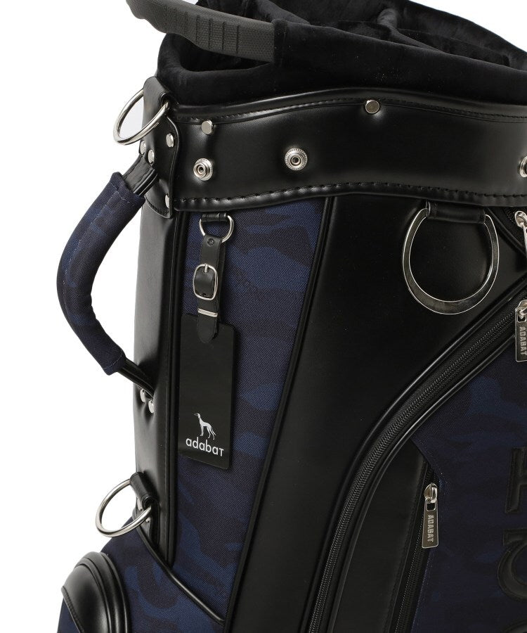 アダバット adabat ◆【ADABAT NAVY】カモフラ柄キャディーバッグ （ブラック(119)） ブラック(119)