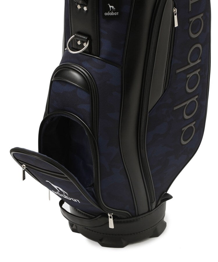 アダバット adabat ◆【ADABAT NAVY】カモフラ柄キャディーバッグ （ブラック(119)） ブラック(119)