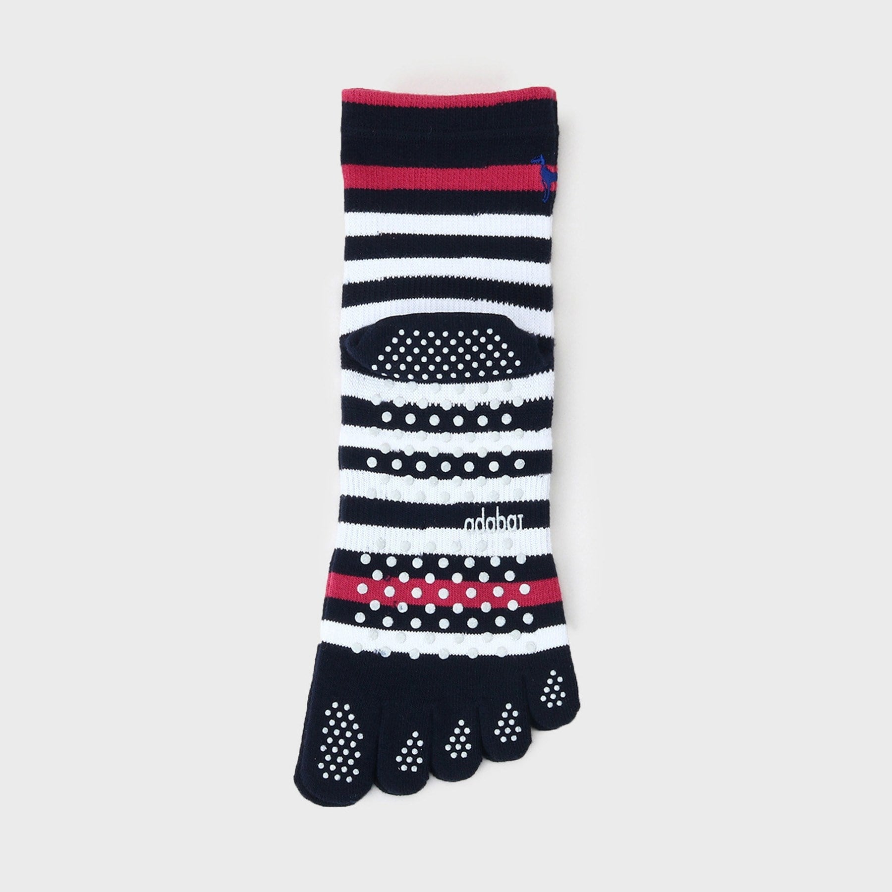 Adabat Border Design Short Length 5-Finger Socks