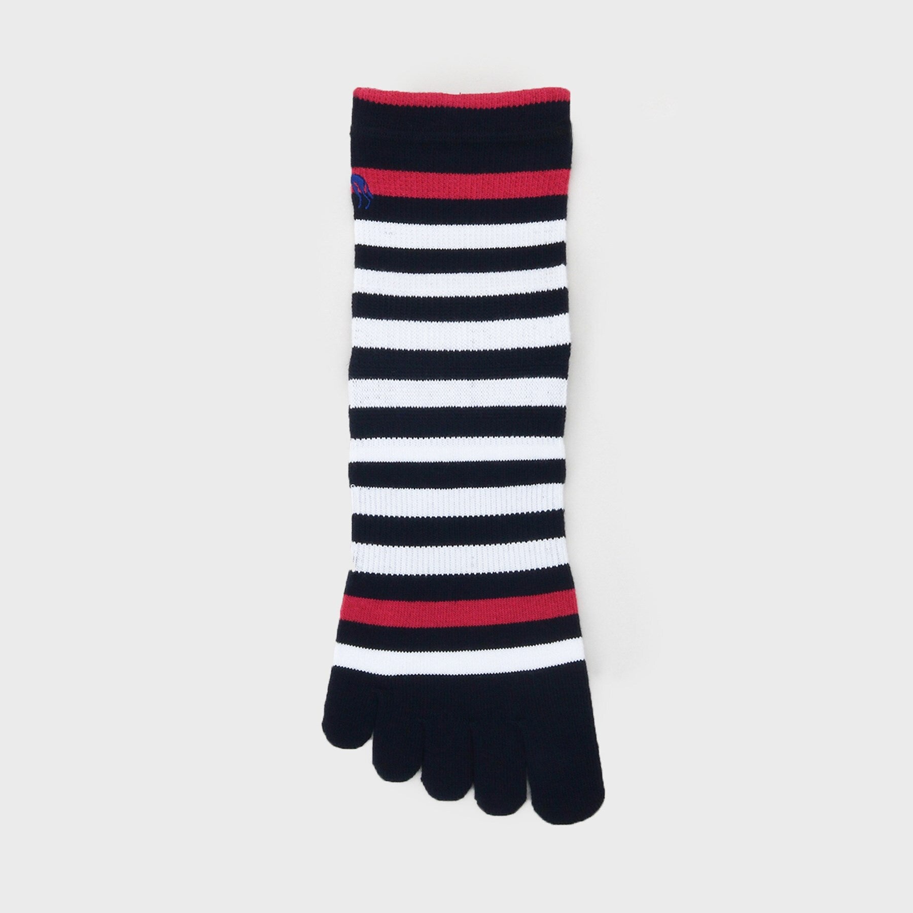 Adabat Border Design Short Length 5-Finger Socks