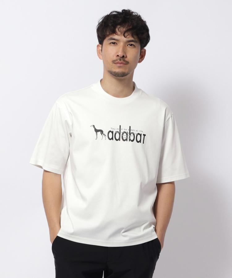 アダバット adabat プリントロゴ 半袖Tシャツ （ブラック(019)） ブラック(019)