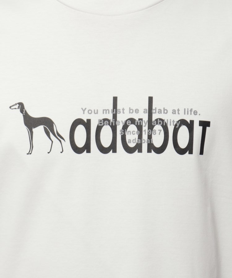 アダバット adabat プリントロゴ 半袖Tシャツ （ブラック(019)） ブラック(019)