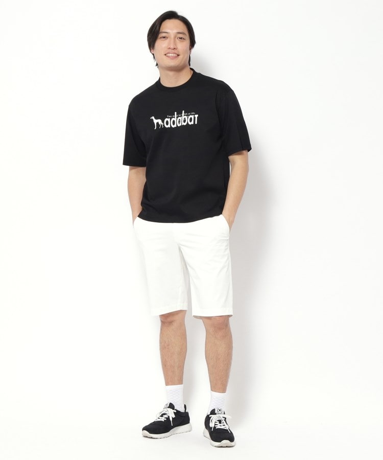 アダバット adabat プリントロゴ 半袖Tシャツ （ブラック(019)） ブラック(019)