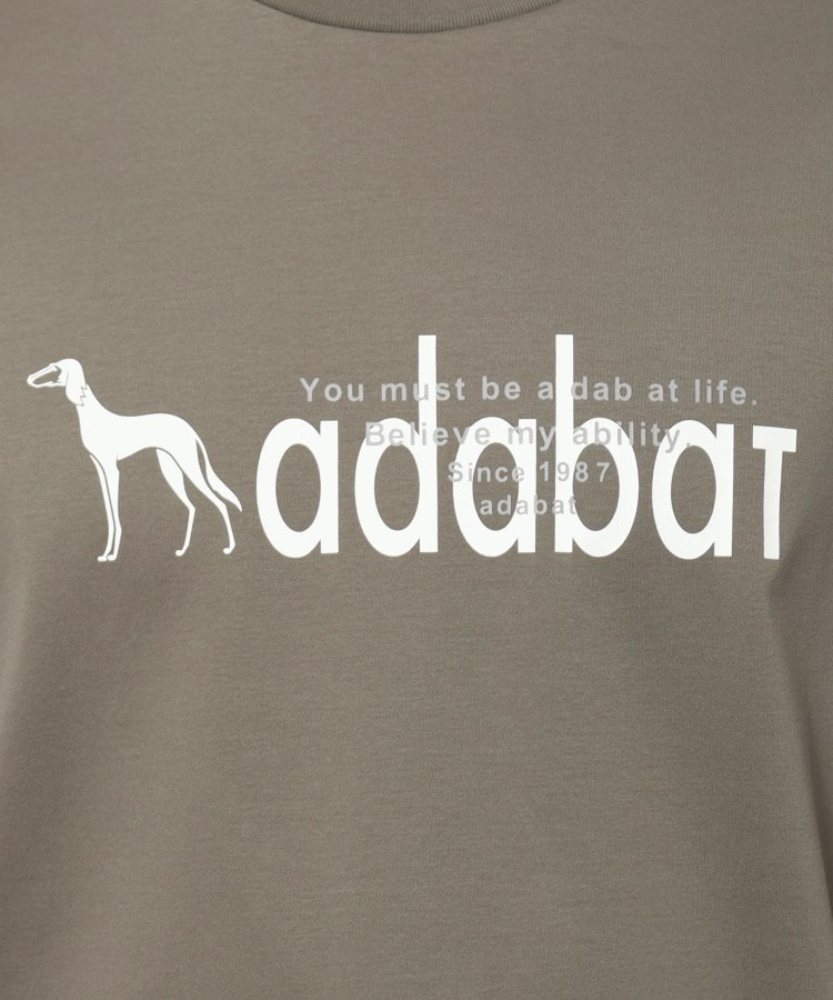 アダバット adabat プリントロゴ 半袖Tシャツ （ブラック(019)） ブラック(019)