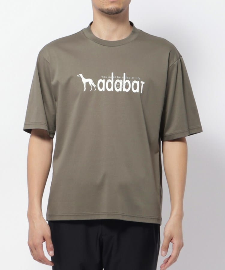 アダバット adabat プリントロゴ 半袖Tシャツ （ブラック(019)） ブラック(019)
