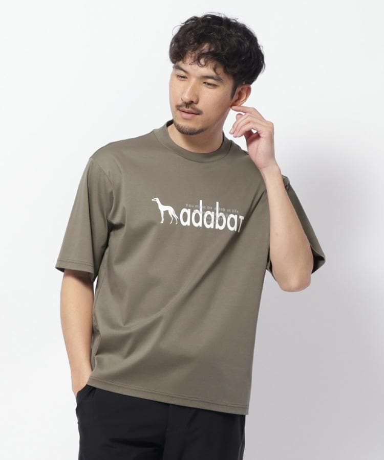 アダバット adabat プリントロゴ 半袖Tシャツ （ブラック(019)） ブラック(019)