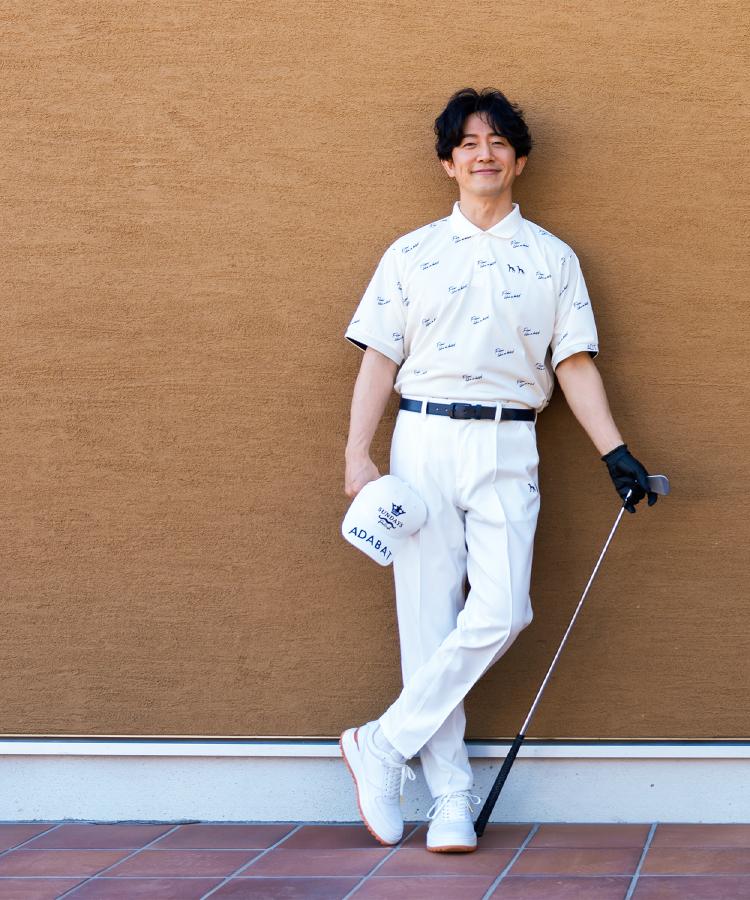 アダバット adabat 櫻井貴史×ADABAT NAVY 半袖ポロシャツ （ネイビー(194)） ネイビー(194)