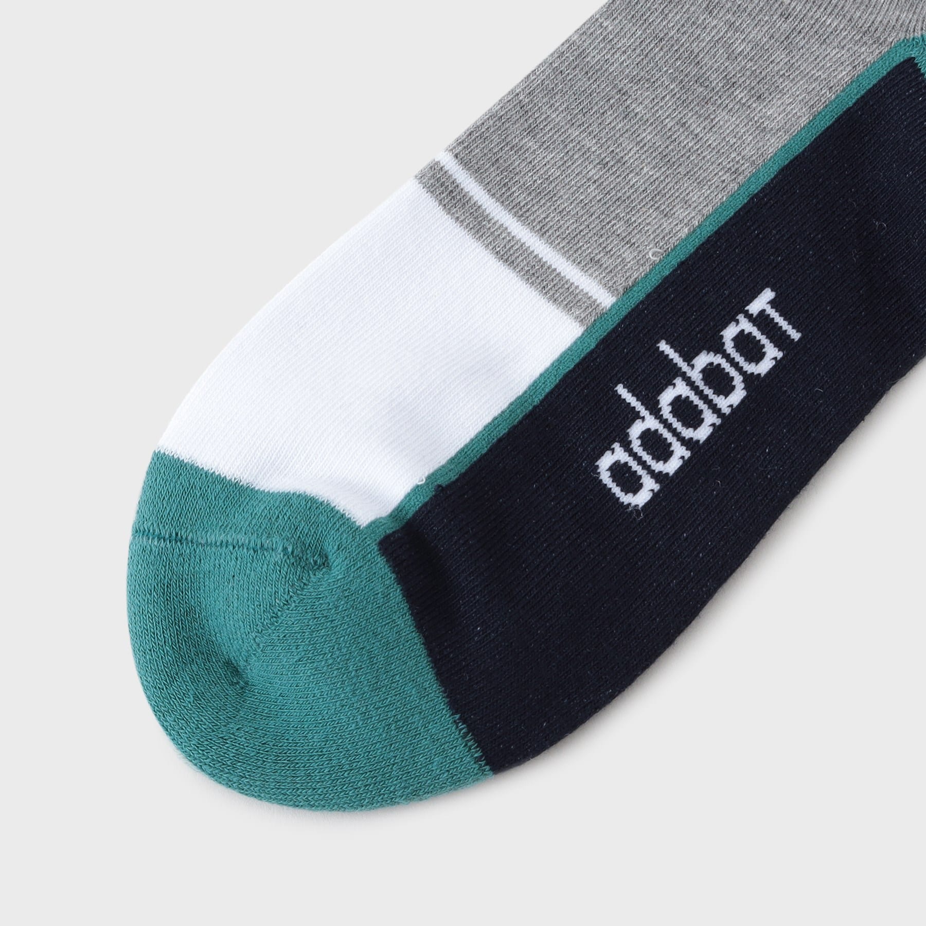 アダバット adabat 【新レーベル ADABAT NAVY】カラーブロックベリーショートソックス （グリーン(022)） グリーン(022)